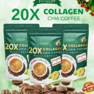 Fitgum 20X Collagen Chia Coffee 100g